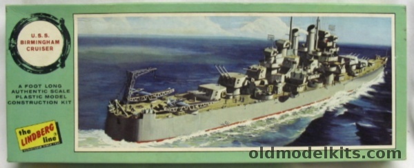 Lindberg 1/1080 USS Birmingham Light Cruiser CL-62, 792-100 plastic model kit